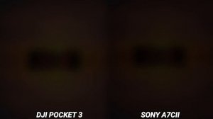 Dji Osmo pocket 3 VS Sony A7cII Camera test Comparison