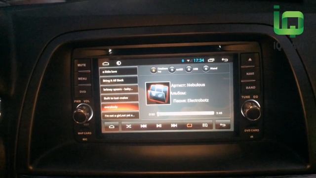Работа джойстика (шайбы) в магнитоле IQ NAVI D4-1903 Mazda 6 | CX 5 (Android 4.2.2) смотреть онлайн