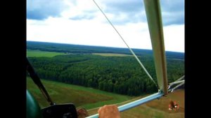 Полёт на мотодельтоплане деревня Ватагино.