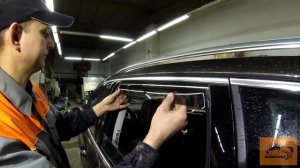 Дефлекторы окон/Ветровики/ Установка на Volkswagen Touareg FL/