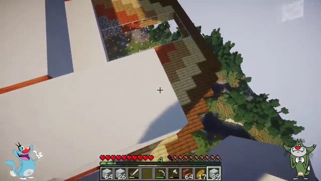 Minecraft (Season 2) Make Modern Sky House With Oggy And Jack | In Hindi | Rock Indian Gamer | смотреть онлайн