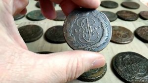 Медные Пятаки Елизаветы Екатерины 2