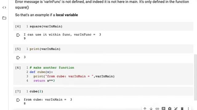 Variable scope in Python 3 смотреть онлайн
