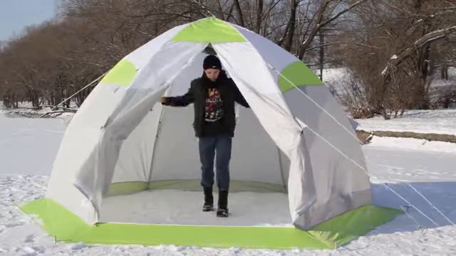 Краш-тест палатки Лотос 5 смотреть онлайн