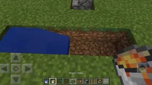 Как сделать генератор камня в Minecraft pe.