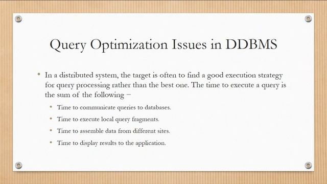 Query Processing and Query Optimization is Distributed Database Management System |L#4-In Urdu/Hind