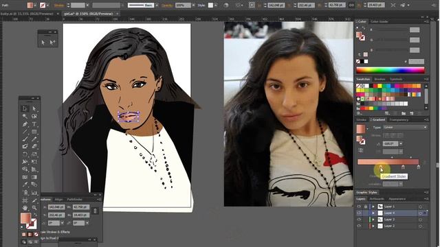 как нарисовать портрет по фото, часть 2я смотреть онлайн