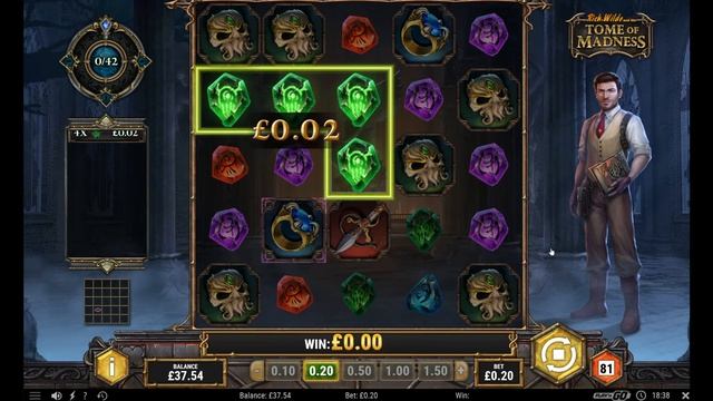 Tome of Madness a few Bonuses with BIG WIN CTHULHU FHTAGN at end смотреть онлайн