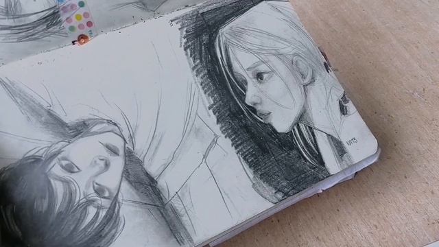 обзор на сиреневый скетчбук | sketchbook tour | anime genshin kpop смотреть онлайн