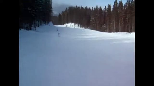 Bansko ski resort - A beautiful ski downhill... смотреть онлайн
