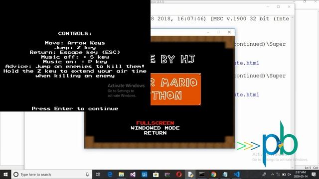 Simple Super Mario Game in Python With Source Code|| Python Begginners||Super Mario Pygame смотреть онлайн