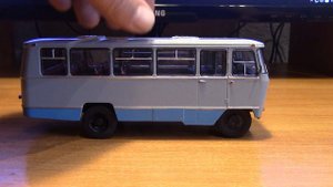 Итог сборки масштабной модели автобуса Кубань