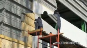 Монтаж стеновых сэндвич панелей