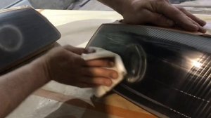 Восстановление фар лаком на Hyundai Accent