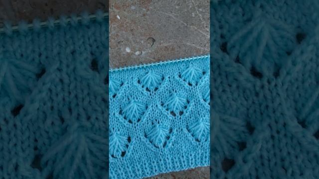 Красивый ажурный узор спицами для вашей новой кофточки, джемпера, жилета.