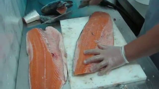 Нарезка филе сёмги смотреть онлайн