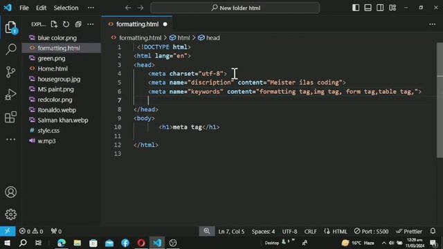 HTML 5 meta tags | Complete tutorial for beginner  meta tag