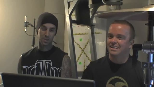 Travis Barker Teaches Wee Man How To Play Drums!