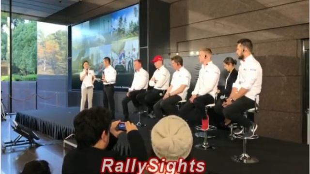 TOYOTA GAZOO Racing with Gorgeous Members WRC 2017 Season Report Conference  Fans Meeting at Toky