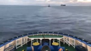 Работа буксира, подход к судну.