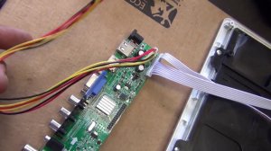 Как встроить универсальный скалера Lua3663a82 в ЖК телевизор.