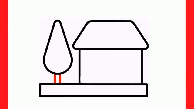 Cómo dibujar una casa paso a paso - fácil смотреть онлайн