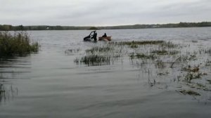 Вездеход. Первые водные процедуры.