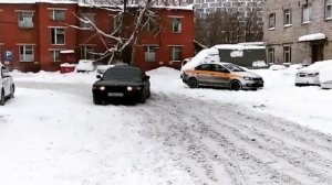бмв е38 боком зима