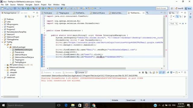 how to take Screenshot using java Selenium Webdriver  || Code for Gmail login and logout