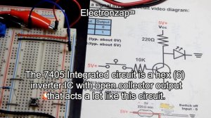 NOT gate aka digital signal inverter explained using switch and 2N3904 NPN BJT transistor