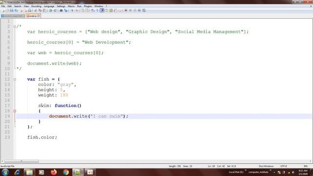18. JAVASCRIPT TUTORIAL - Object methods