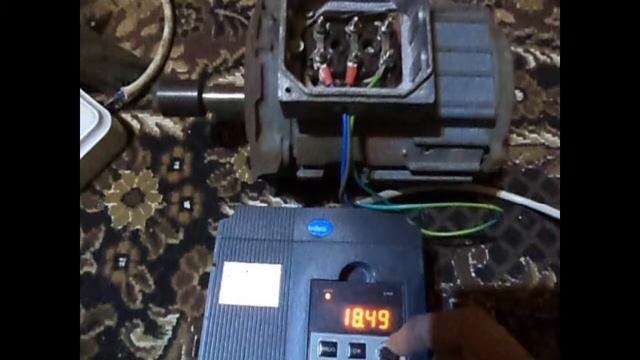 ИНВЕРТОР VFD ZW-BT1 . Запуск двигателя .