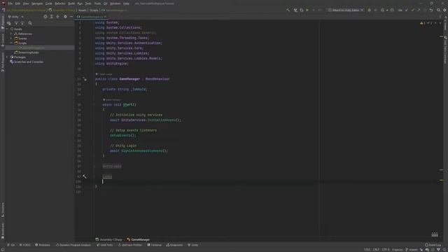 Unity Multiplayer Tutorial Using Unity Services - Netcode, Authentication, Lobby And Relay