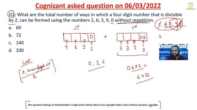 Cognizant New Exam Pattern | Cognizant 06/03/2022 Aptitude & Reasoning Questions Solved