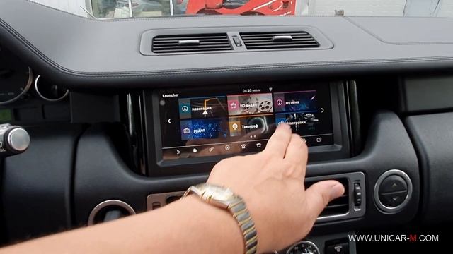 Range Rover 2005-2009 замена монитора 8' на монитор 10.25' с OS Android 9.0.mp4
