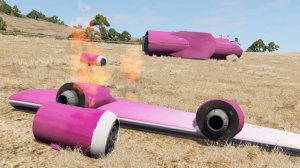 Самолеты против огромных лежачих полицейских – BeamNG.Drive