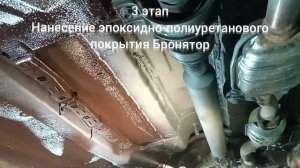 Трехэтапная антикоррозийная обработка с эффектом шумоизоляции от компании Бронятор. Антикор днища