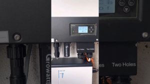 Growatt hybrid battery storage installation