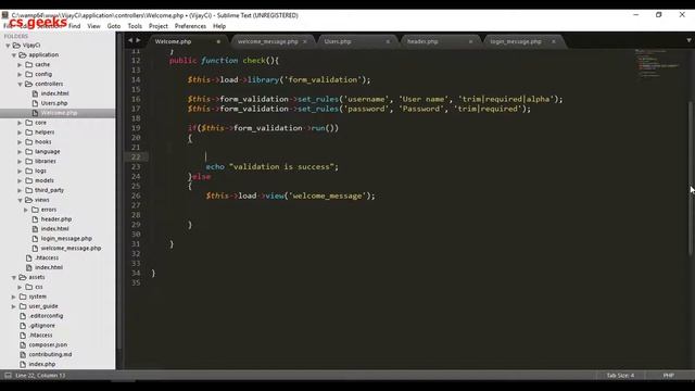 CodeIgniter 3 Tutorial 23 Getting User Input Data (हिन्दी)