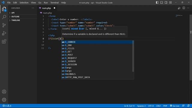 write a program in PHP to check whether a number is even or odd || Check number is even or odd PHP