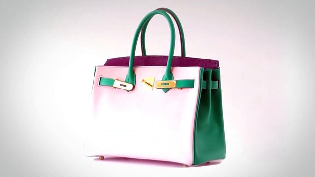 • MIGHTYCHIC • Hermes Birkin 30 Bag Tri-Color Horseshoe Rose Sakura Anemone Bamboo Chevre Gold смотреть онлайн