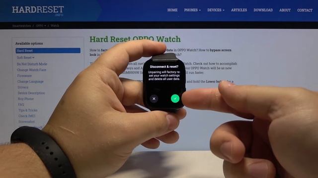 HARD RESET OPPO Watch - Remove All Smartwatch Data смотреть онлайн