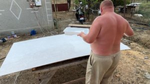 Обустройство на южной даче, веранда почти готова.