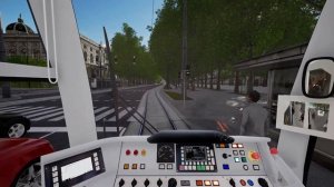 Tramsim Vienna, route 1 timelapse