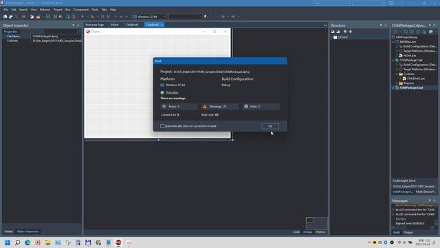How to create MDI Form using BPL with Rad Studio Delphi 11.x  [Part 1]