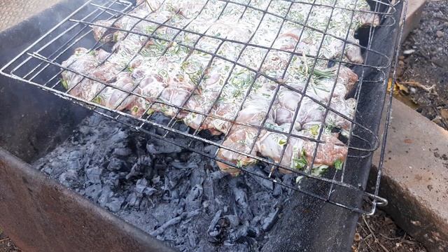 Печень куриная на гриле. Самый любимый рецепт.