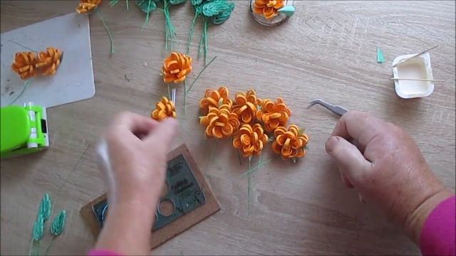 Свисающая ветка с цветами из квиллинга.  Лиана. Рукоделие смотреть онлайн