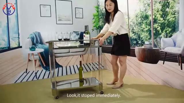 High Quality Acrylic Trolley With Wheels/Service Food Service Cart смотреть онлайн