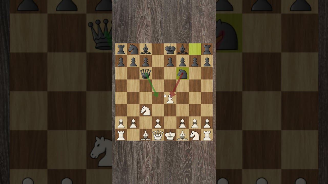 Легкий выигрыш ферзя в Английском начале!