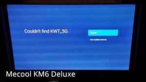 Mecool KM6 Deluxe Wifi Problem